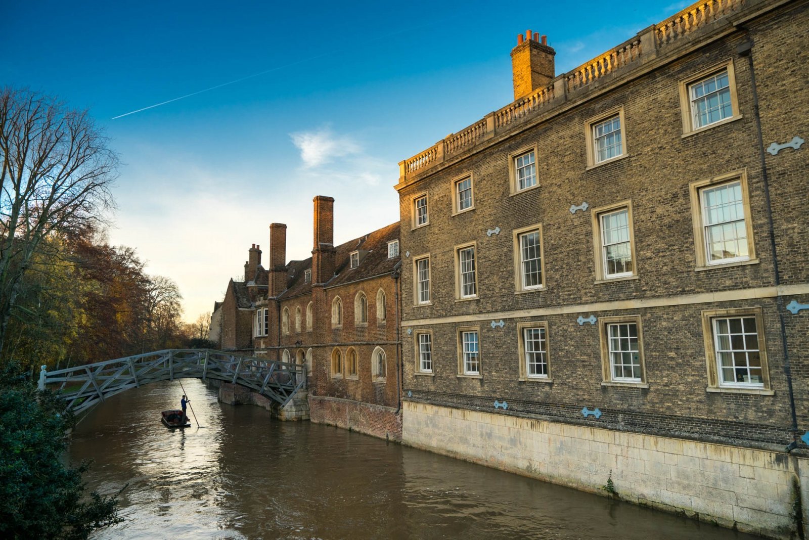 Mathematical Bridge, Dusk, Cambridge, England — fine-art photograph by Ivo Dukić.